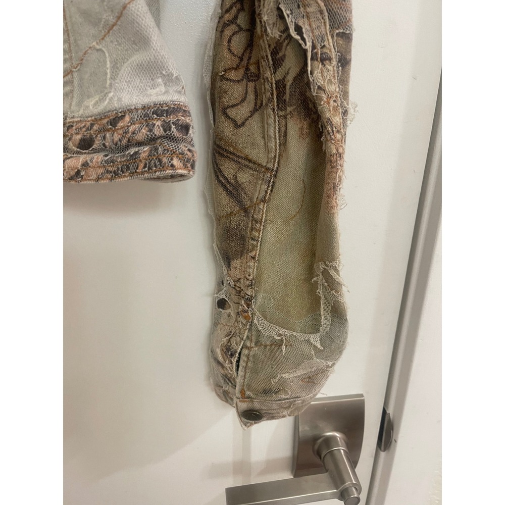 Vintage Just Cavalli Artsy Distressed Y2K Punk Euro Italian Jacket Streetwear - Picture 9 of 11